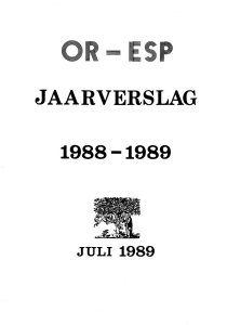 jaarverslag OR 1988-1989